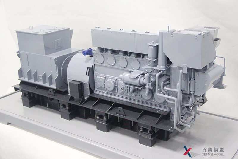 工業級發電機組模型，3D打印發動機模型