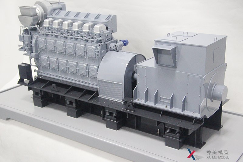 工業級發電機組模型，3D打印發動機模型