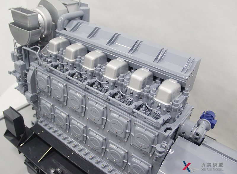 工業級發電機組模型，3D打印發動機模型