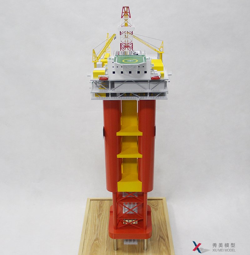 立柱式生產(chǎn)平臺(tái)spar模型--中船重工民船中心--秀美