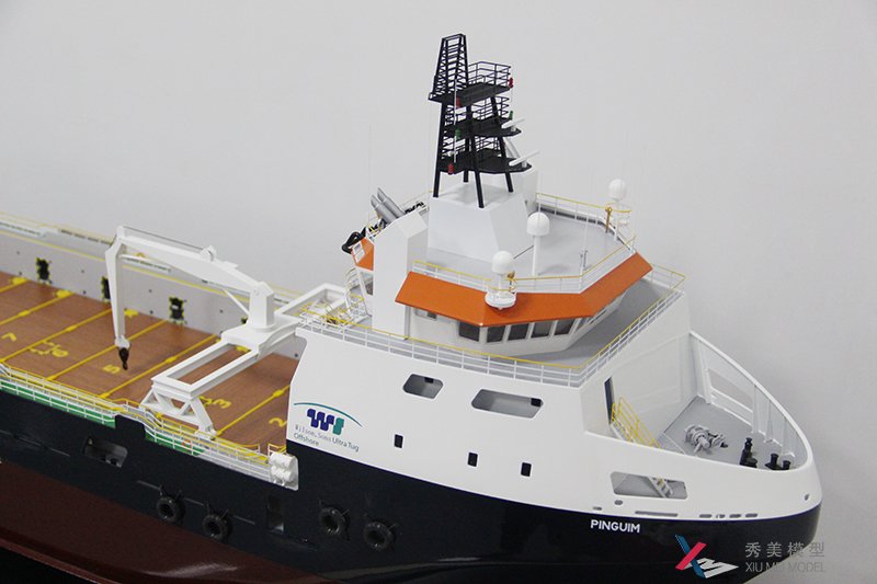 PSV 5000平臺供應(yīng)船模型--荷蘭達(dá)門造船---秀美模型